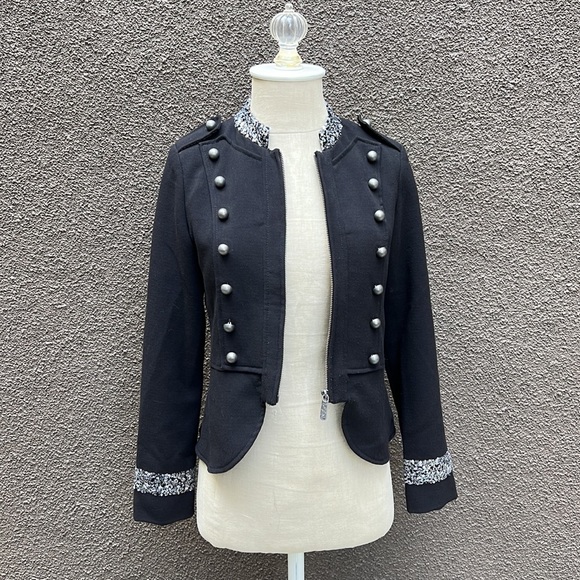 GUESS rare vintage black military jacket - Picture 3 of 16